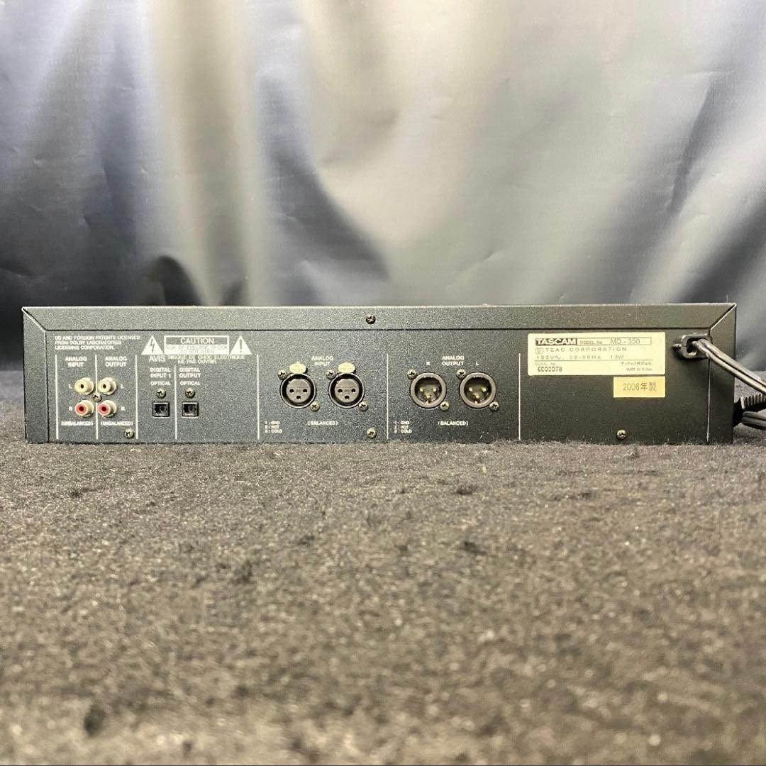【完動品】TASCAM MD-350 タスカム MDデッキ ③