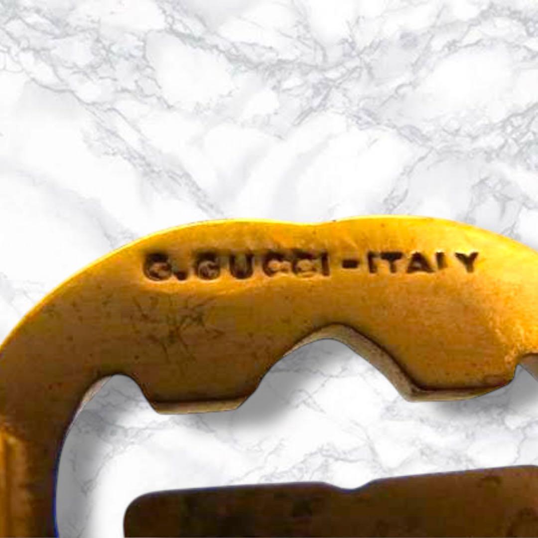 希少 グッチ ベルト ズゥミ インターロッキング ホースビット 金 黒 レザー