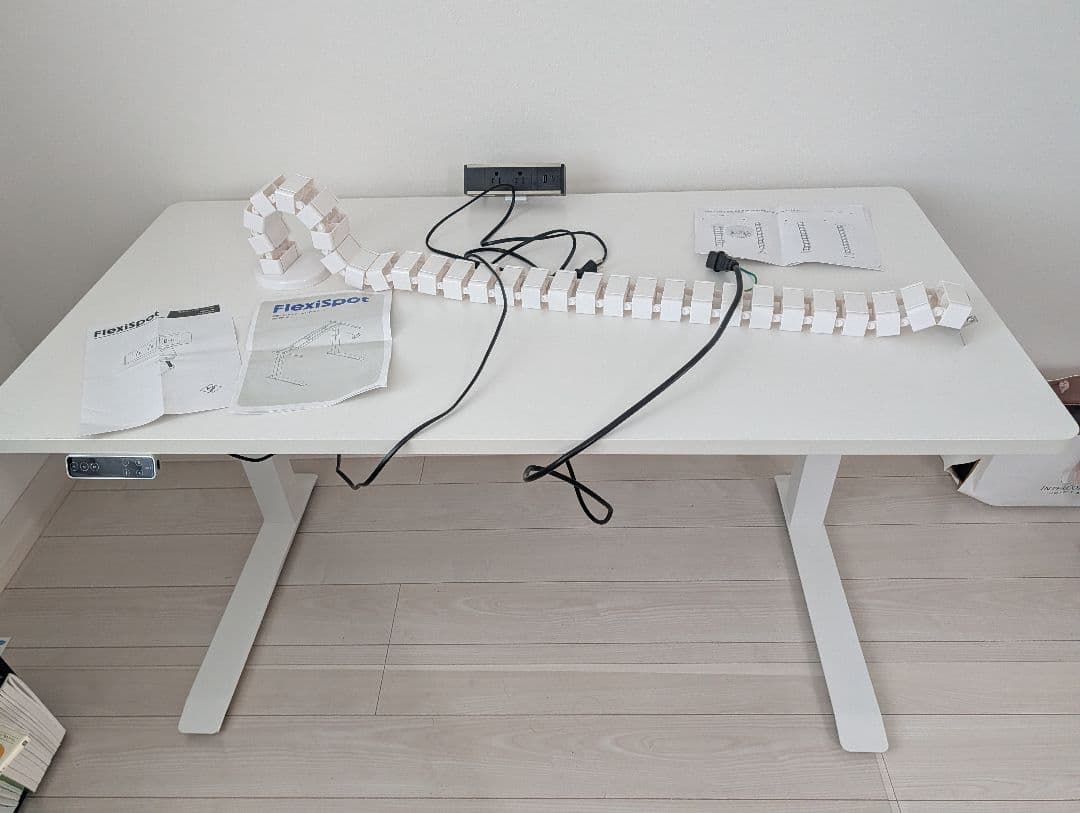 FLEXISPOT E7 昇降デスク 中古品 白 140x70cm