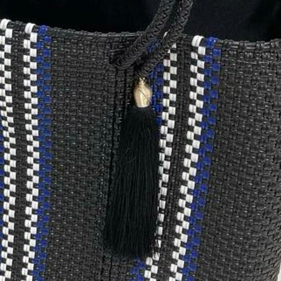 Sora★WOVEN ウーブン メキシコ製 かごバッグ タッセルチャーム付