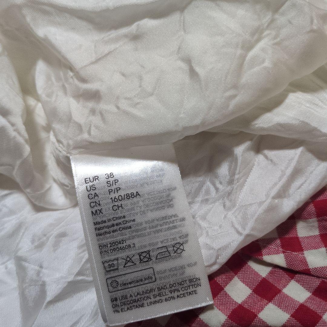 ギンガムチェックワンピース　赤 マツヤマイカさん着用