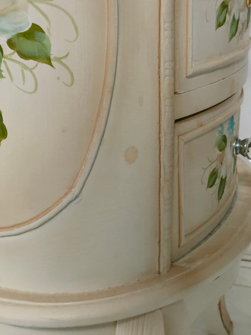 アンティーク ローズ チェスト 電話台 猫脚 家具