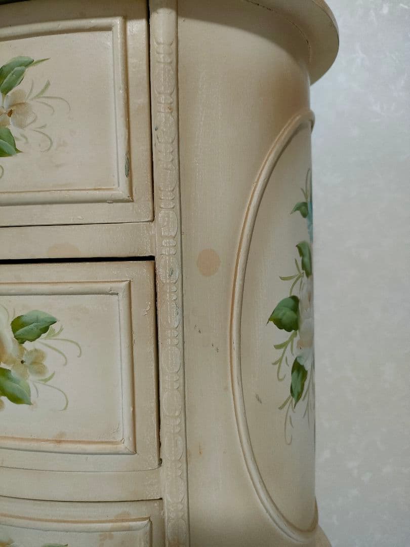 アンティーク ローズ チェスト 電話台 猫脚 家具