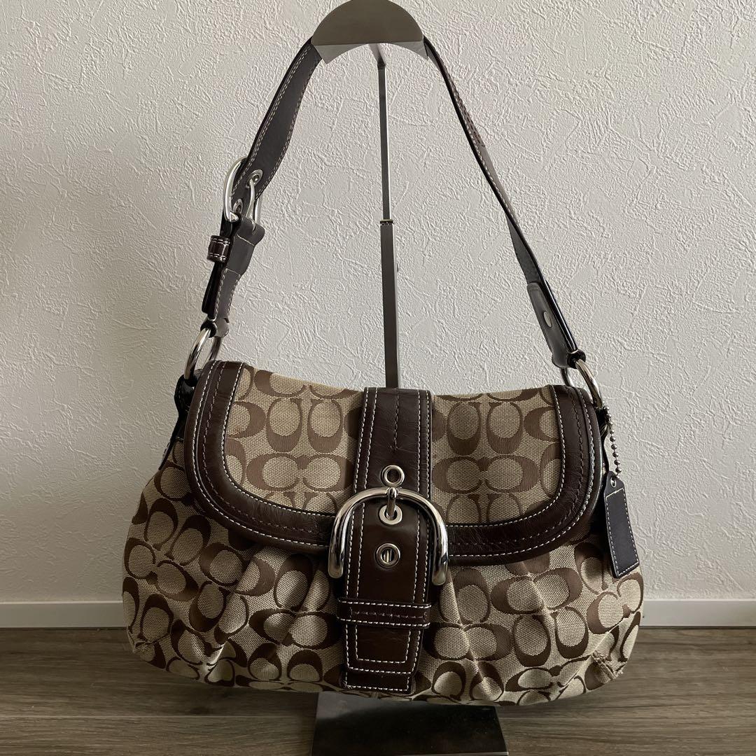 【COACH】ショルダーバッグ SOHO ソーホー シグネチャー　y2k