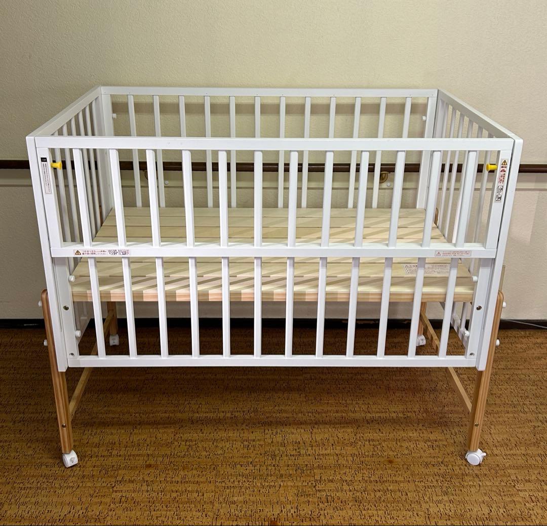 【専用】大和屋　キホン　ベビーベッド　ホワイト　尼崎・大阪