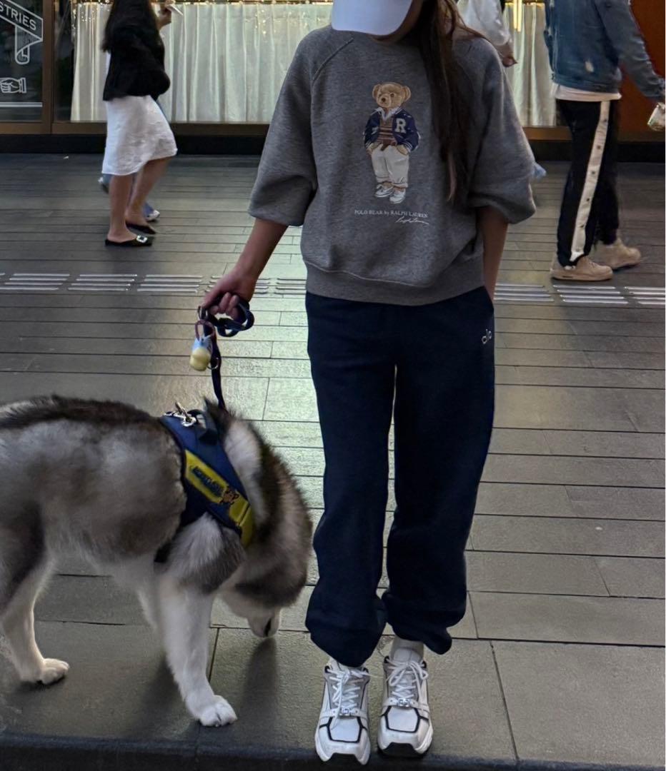 Polo ベア オーバーサイズ フリース クルーネック 可愛いベアトレーナー