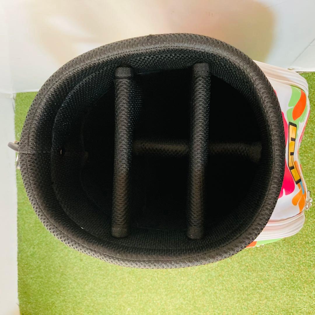 美品 花柄 LOUDMOUTH ラウドマウス キャディバッグ レディース 9型