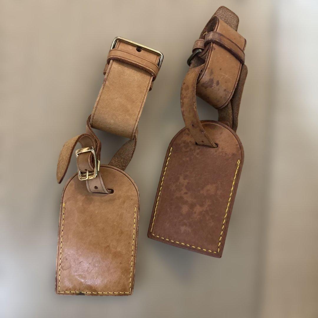 正規品LOUIS VUITTON ルイヴィトンヌメ革ネームタグ14セット