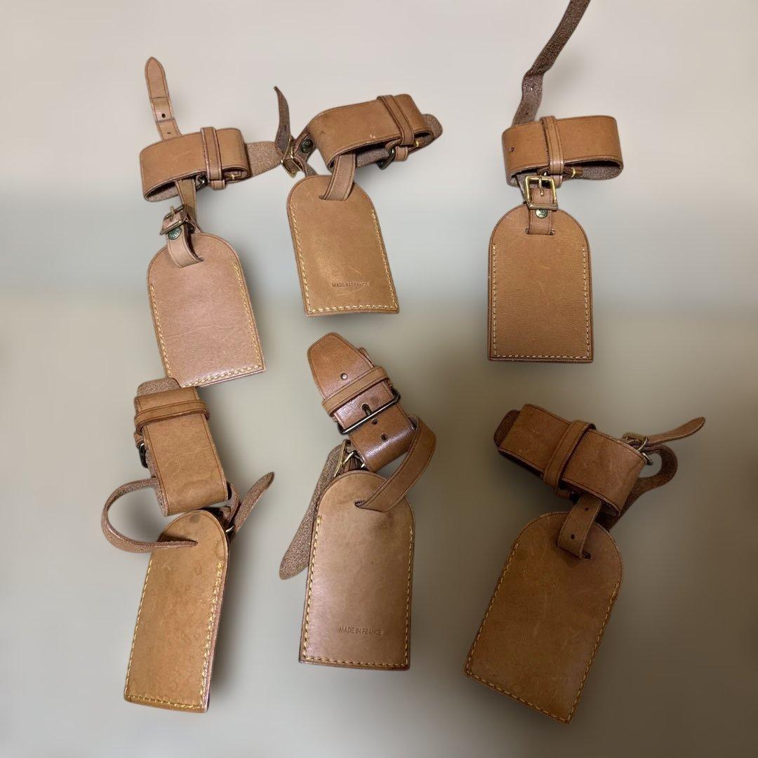 正規品LOUIS VUITTON ルイヴィトンヌメ革ネームタグ14セット