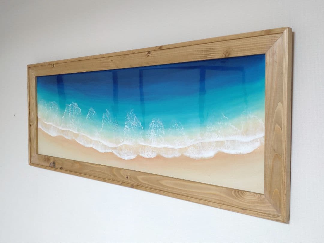 レジンアート(OkinawaBlue・Frametype・1000×400・1)