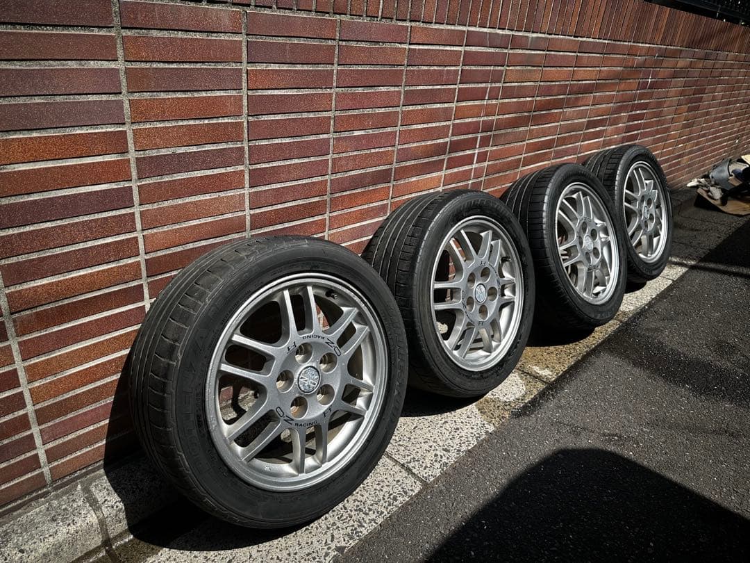 ランエボ 4 OZ 純正ホイール16インチ ポテンザタイヤ付き