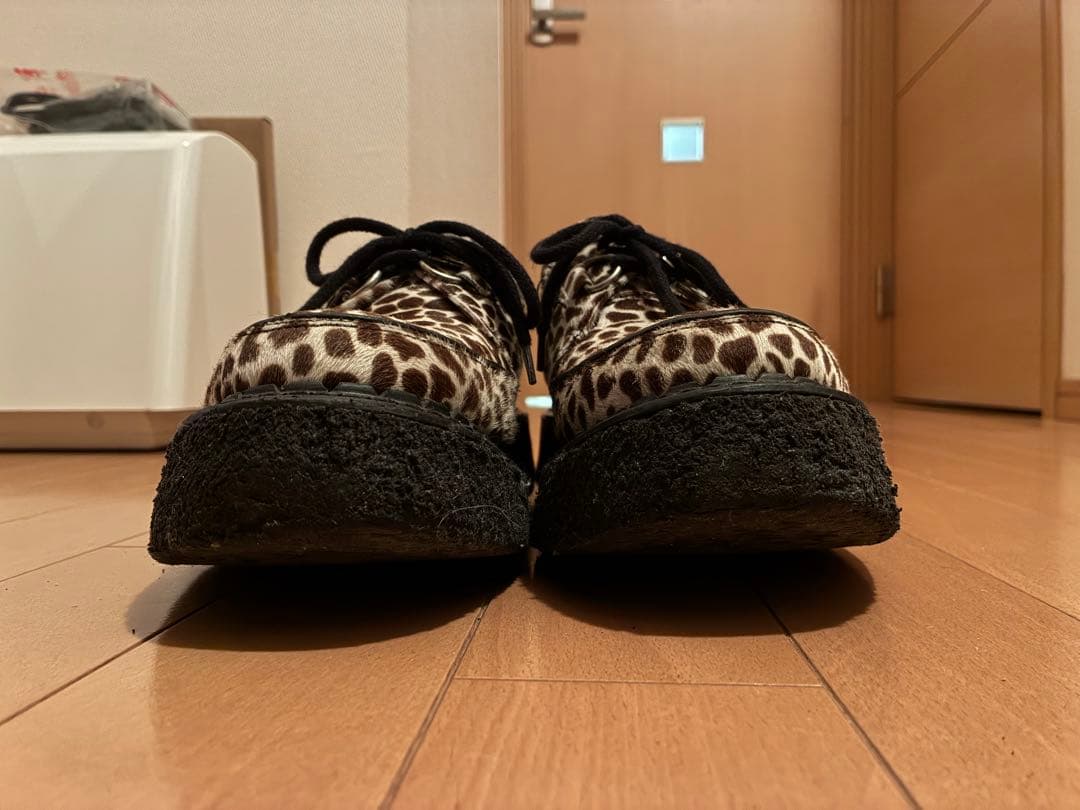 E COX/ジョージコックス/ヒョウ柄/豹柄/ラバーソール/UK7