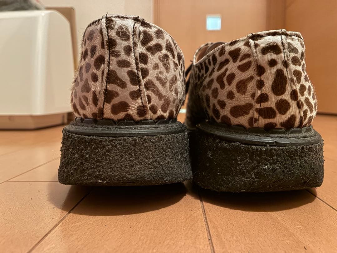 E COX/ジョージコックス/ヒョウ柄/豹柄/ラバーソール/UK7