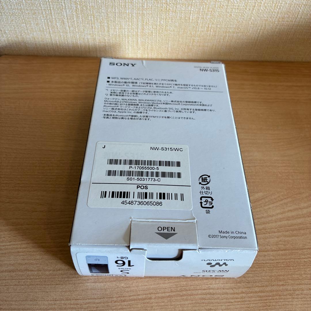 SONY NW-S315 デジタルミュージックプレイヤー