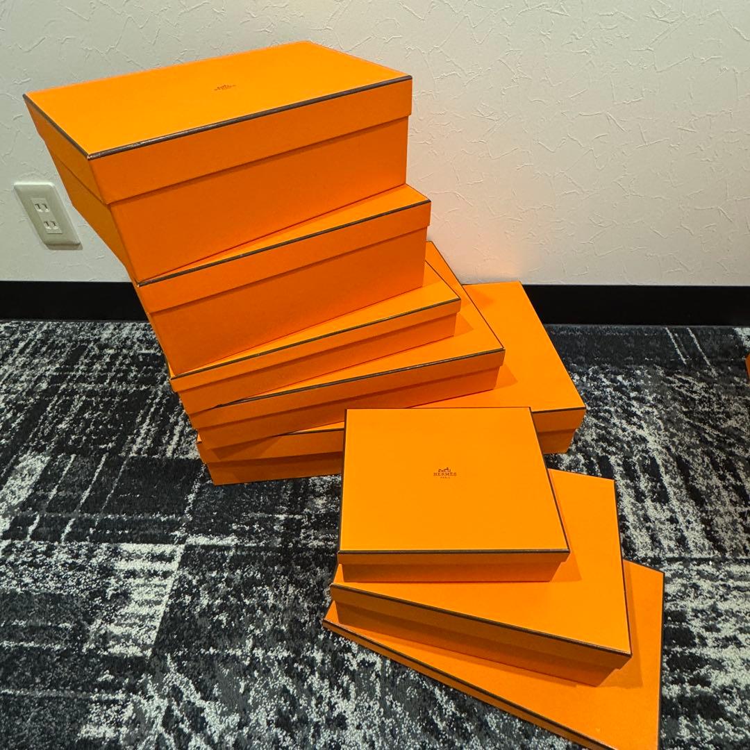 美品　HERMES　エルメス　オレンジ 空箱　21個セット　正規品