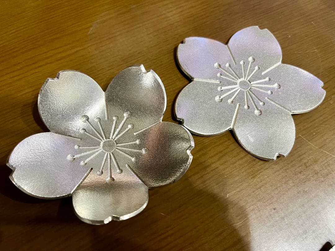 ⭐︎まろん⭐︎能作　桜　箸置き5つ➕菓子置き2つセット