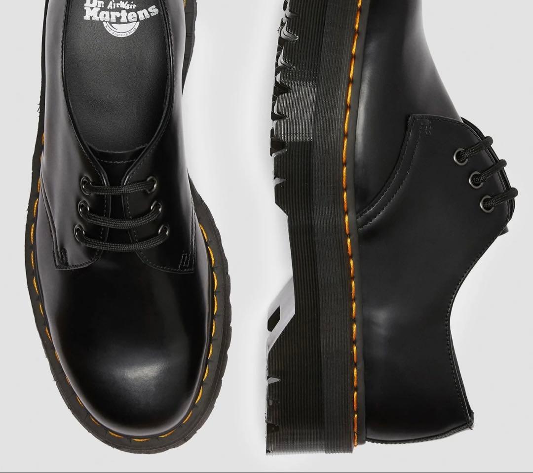 Dr.Martens 1461 QUAD 3 ホールシューズ ブラック　26cm