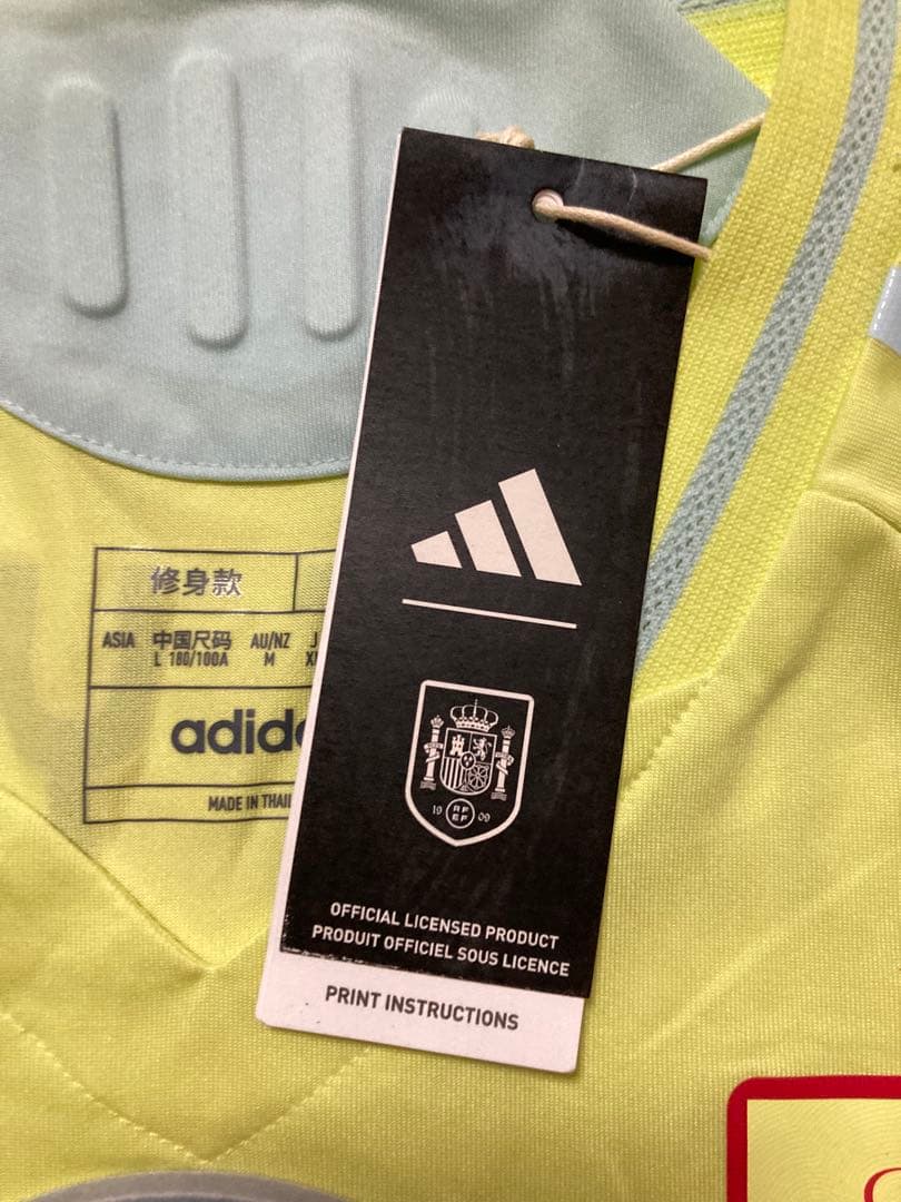 【新品タグ付】スペイン代表2024アウェイ選手仕様ユニフォーム19番ラミンヤマル