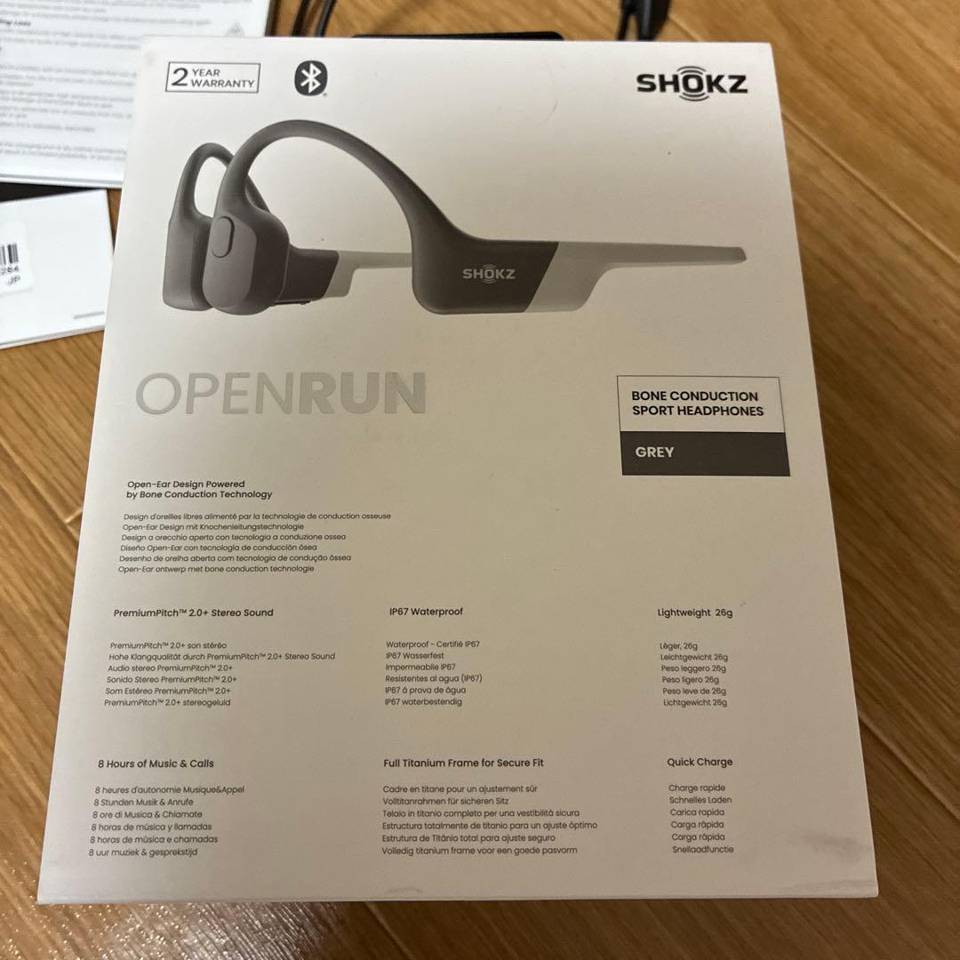 《送料込》SHOKZ OPENRUN Grey￼
