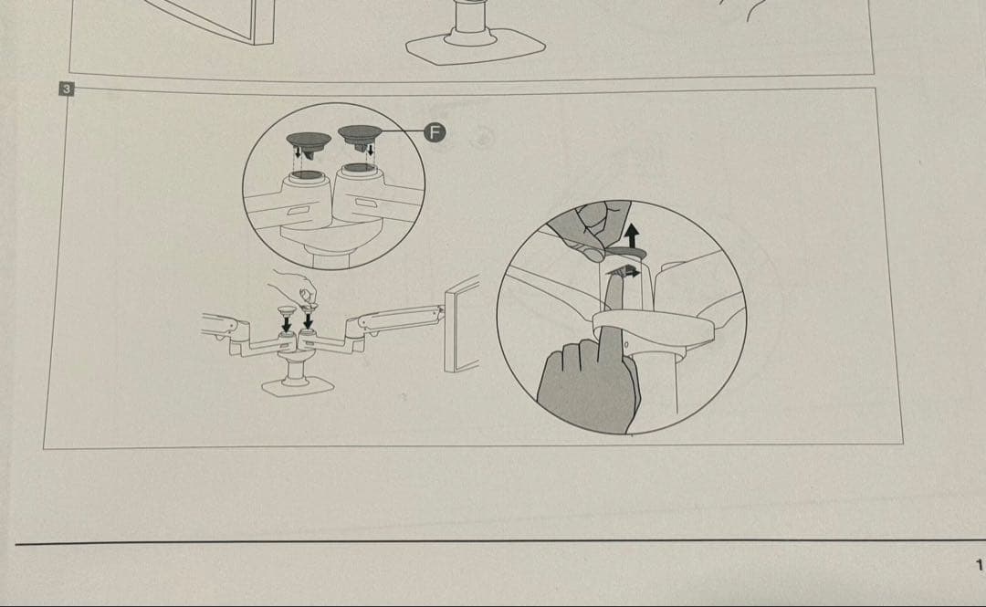 Amazon Basics デュアルモニターアーム　ergotron OEM