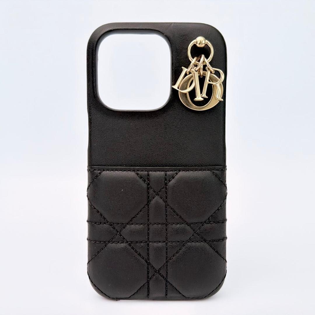 Dior ディオール カナージュ iPhone15Pro スマホケース ブラック
