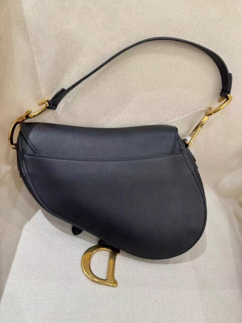 美品◎送料込み/匿名配送 ブラックレザー ショルダーバッグ