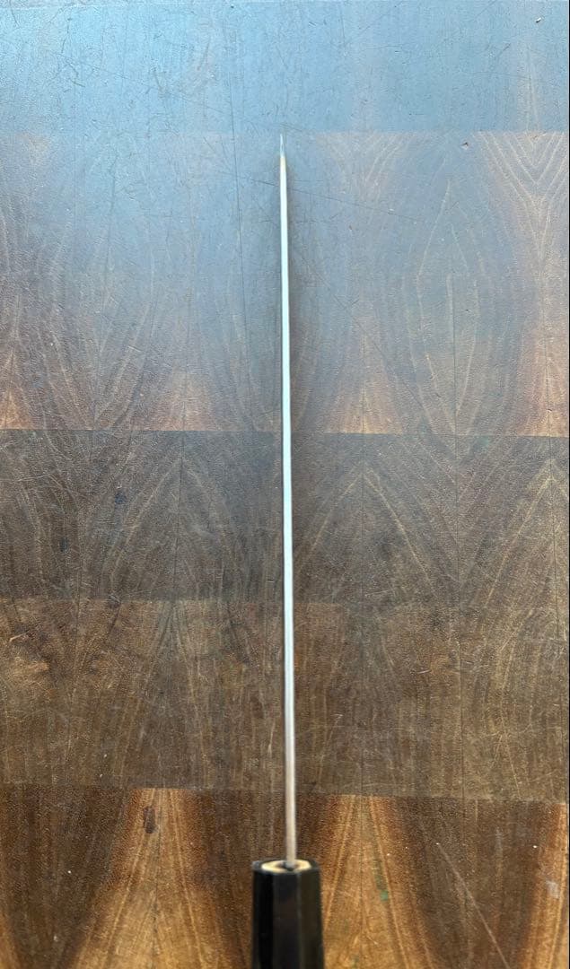 土佐打刃物　龍馬之剣心　銀三　筋引　210mm 包丁　槌目　ステンレス　両刃