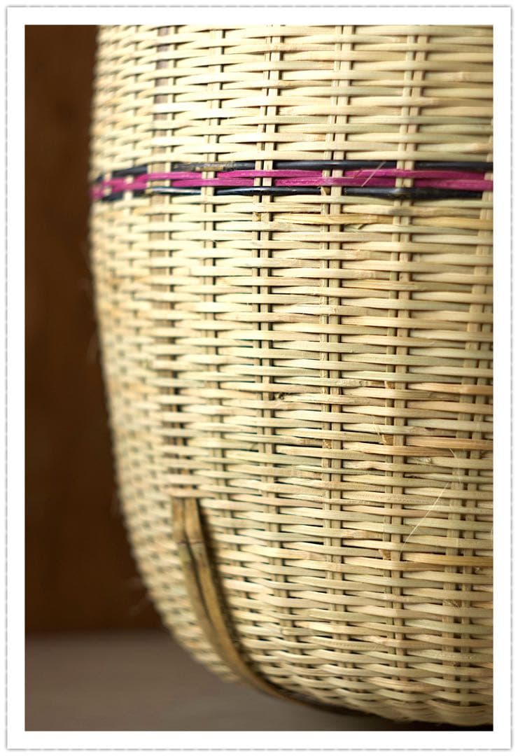 鳥越竹細工 竹籠 鈴竹 岩手 天然木 手作り 古民具 昭和レトロ インテリア