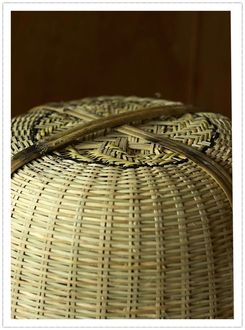 鳥越竹細工 竹籠 鈴竹 岩手 天然木 手作り 古民具 昭和レトロ インテリア