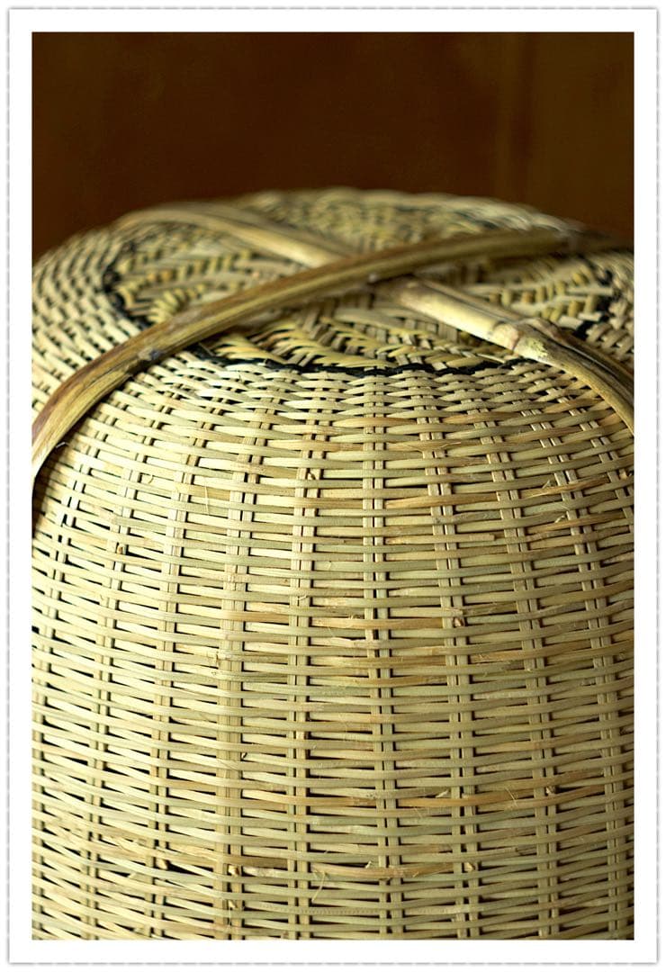 鳥越竹細工 竹籠 鈴竹 岩手 天然木 手作り 古民具 昭和レトロ インテリア