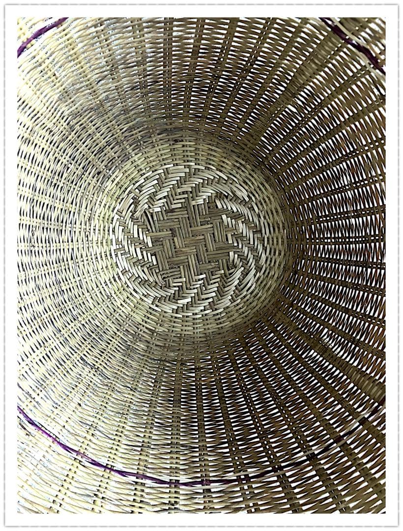 鳥越竹細工 竹籠 鈴竹 岩手 天然木 手作り 古民具 昭和レトロ インテリア