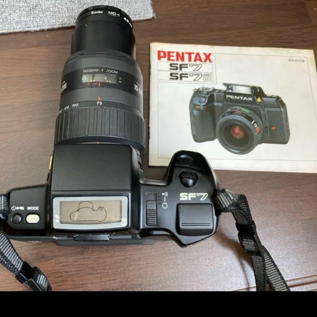 PENTAX SF7一眼レフカメラ　望遠レンズ付き　レトロ動作確認OK
