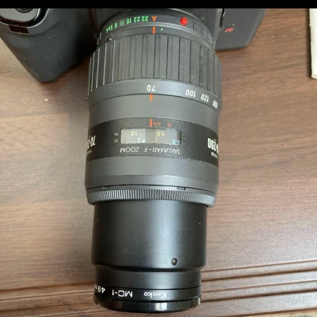 PENTAX SF7一眼レフカメラ　望遠レンズ付き　レトロ動作確認OK