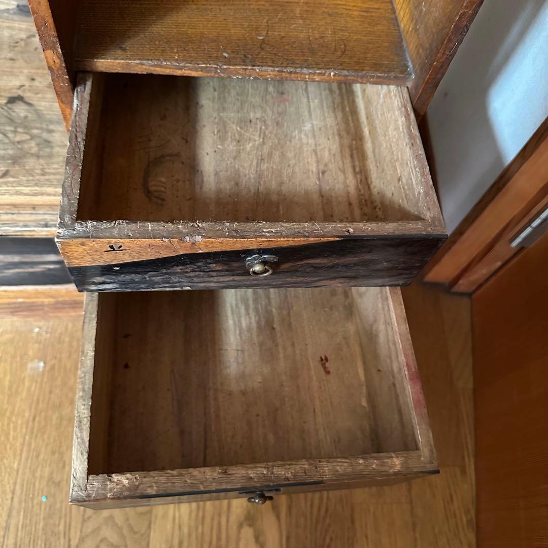 昭和レトロ　アンティーク茶箪笥 水屋箪笥 食器棚 飾り棚 茶棚　古家具