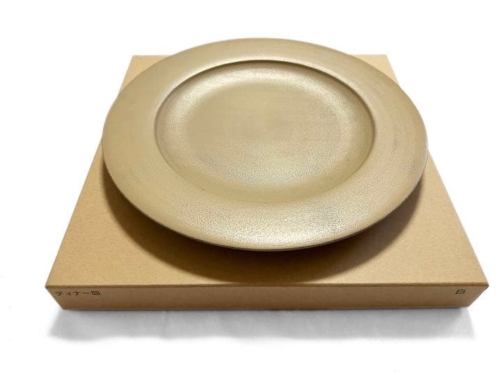 赤木明登　ディナー皿・白　未使用②