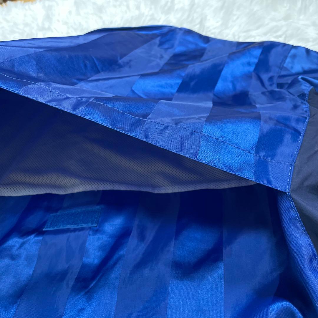 PUMA プーマ　上下セットアップ　青　ストライプ　光沢　スポーツジム　部活