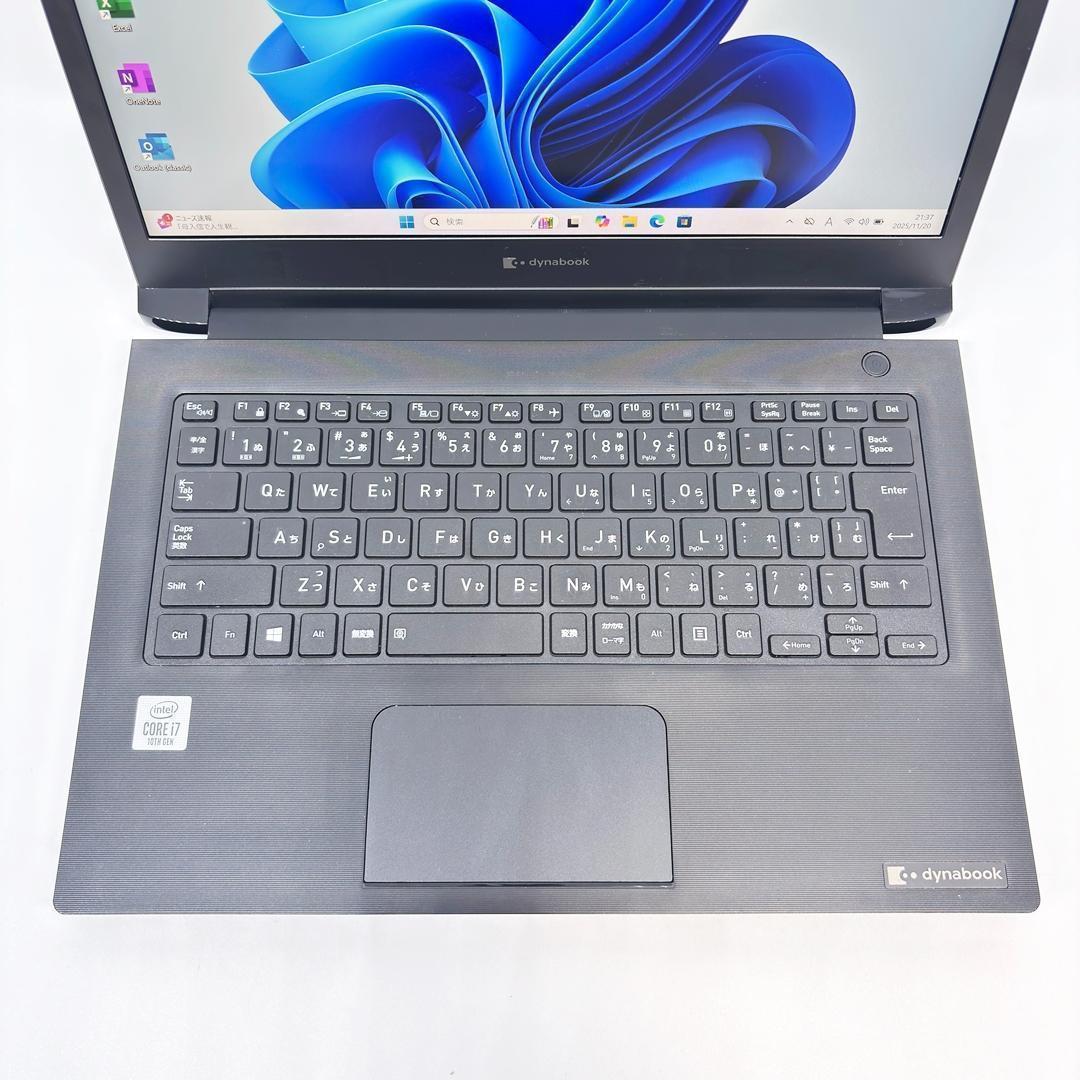 ノートパソコン 10世代 Corei7 オフィス SSD Windows11