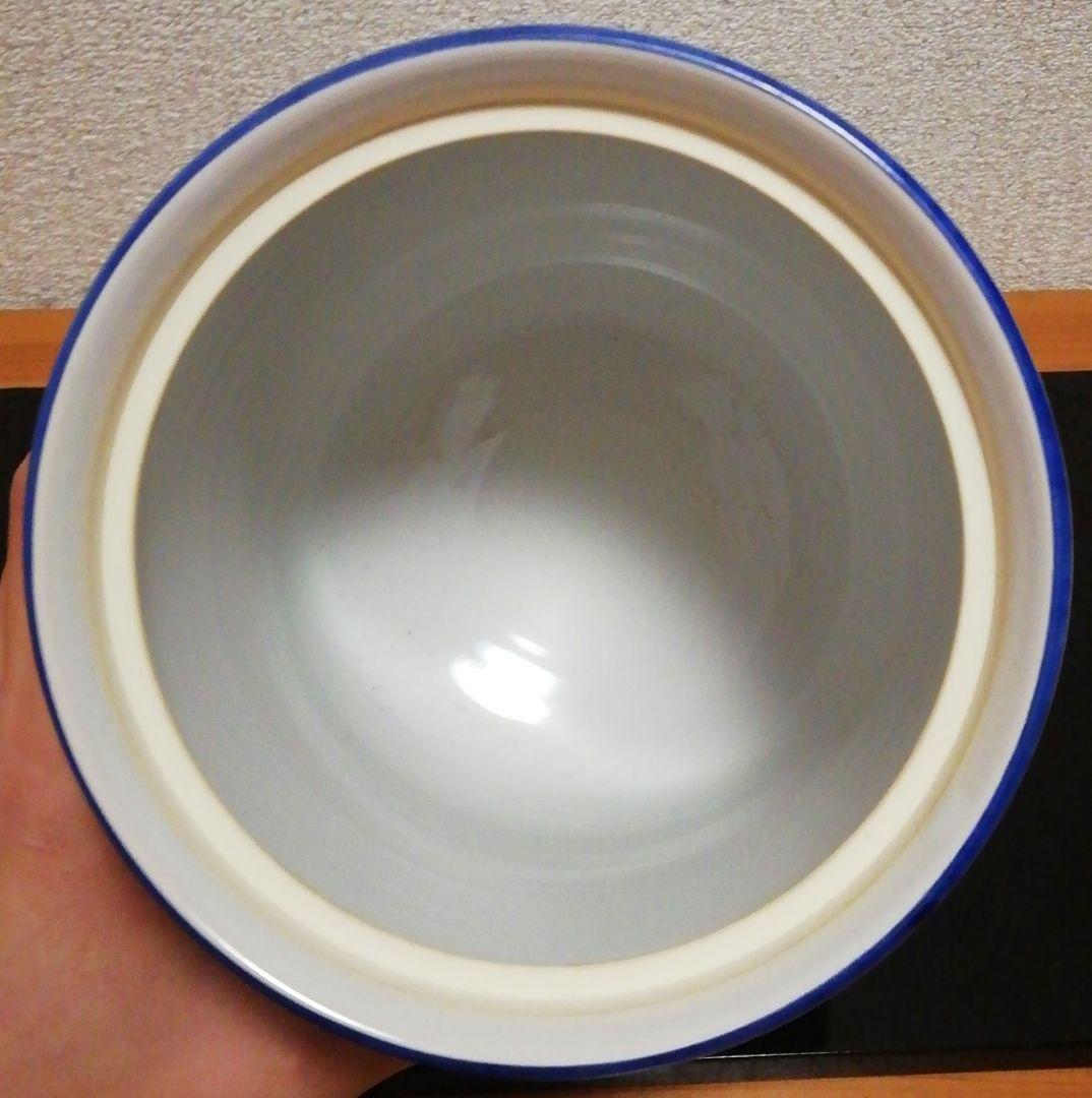 中村秋峰作　仏蘭陀写　朝顔絵　水指　共箱　茶道具