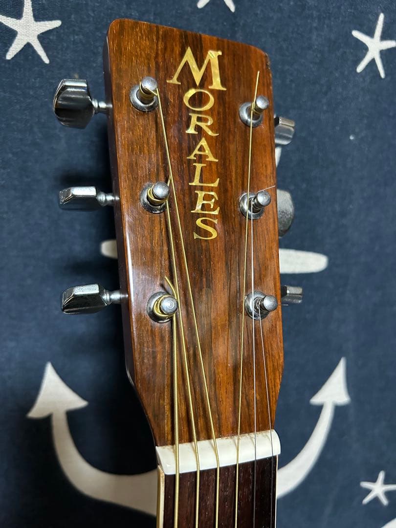 特価‼️美品　希少70s国産ビンテージ　トップ蝦夷松MORALES 縦ロゴＭ250