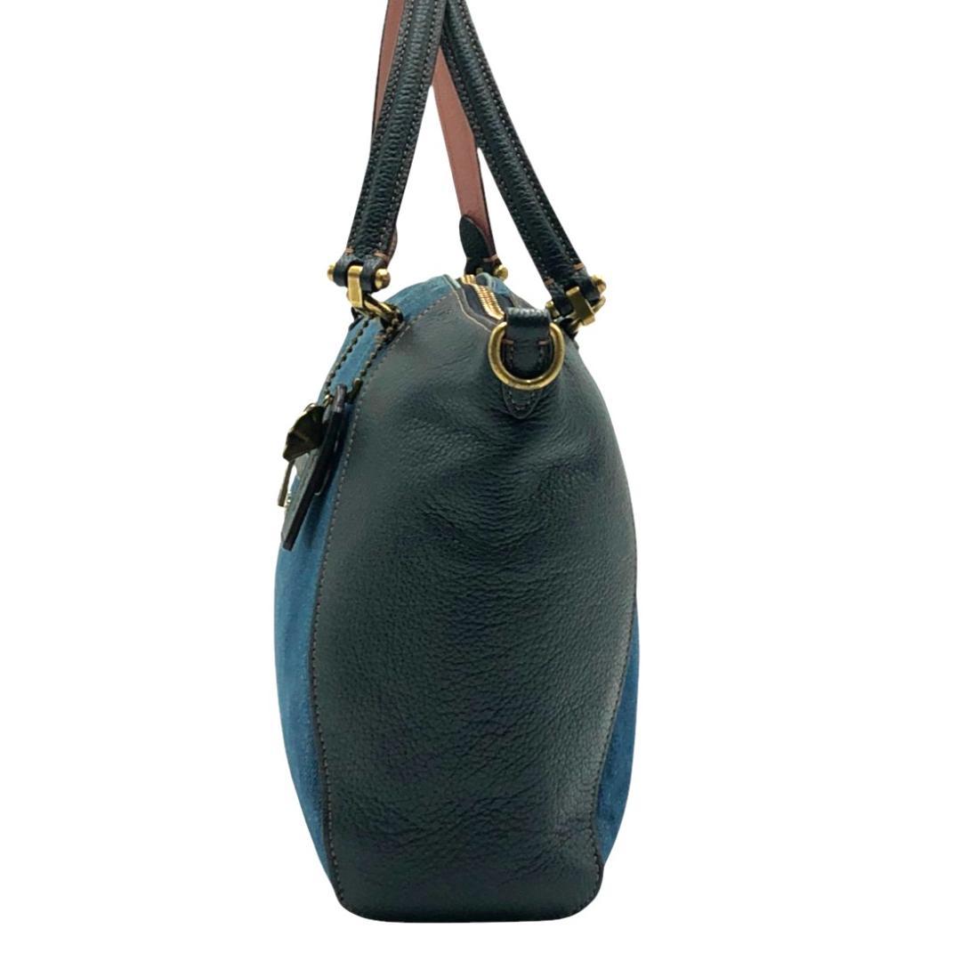 【美品】COACHコーチ　2way　ショルダーバッグ　ハンドバッグ　デニム