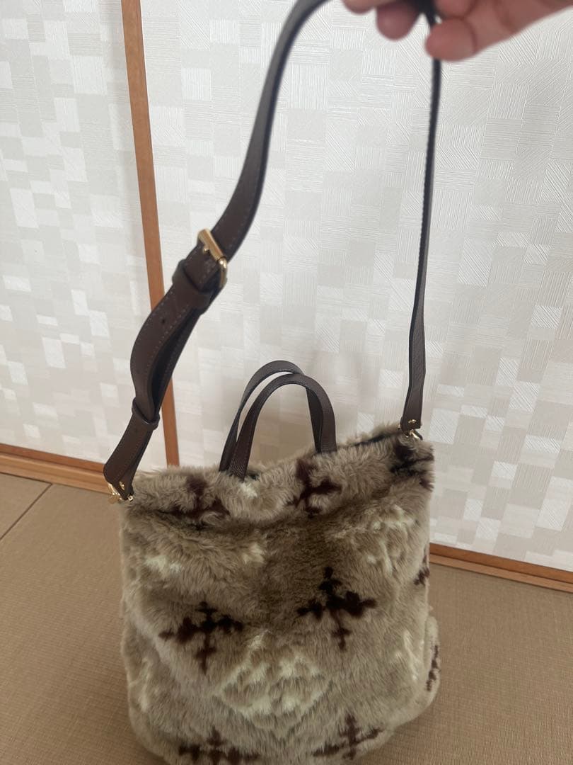 russet ラシット モノグラム　ファー　ショルダー　バッグ