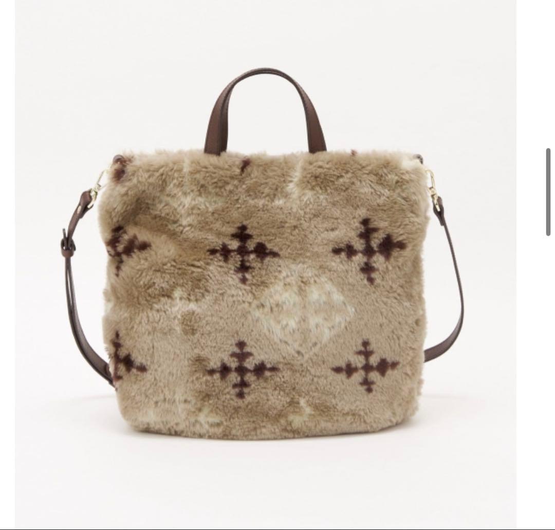 russet ラシット モノグラム　ファー　ショルダー　バッグ
