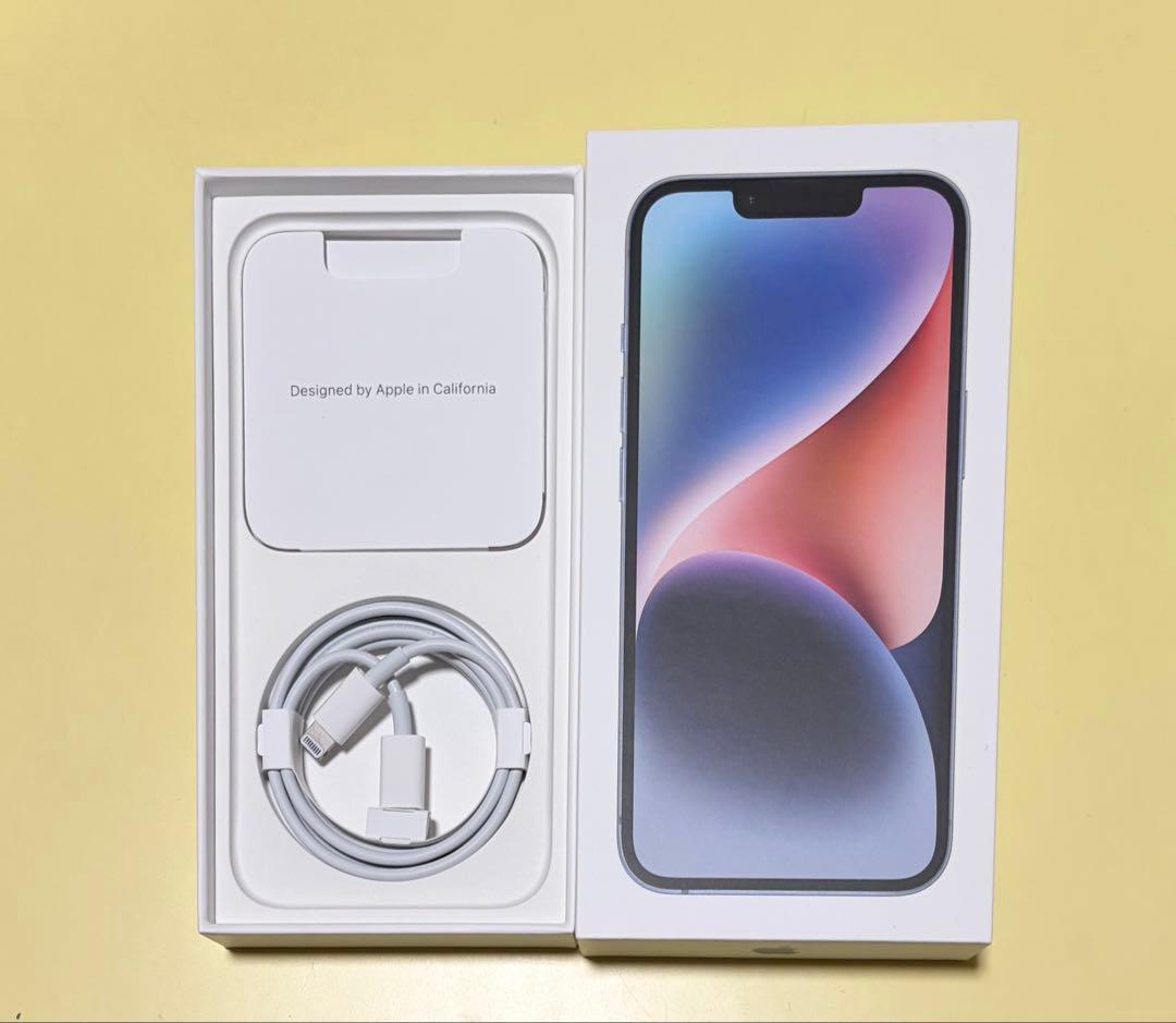 【美品・付属品完備】iPhone14 128GB ブルー SIMフリー