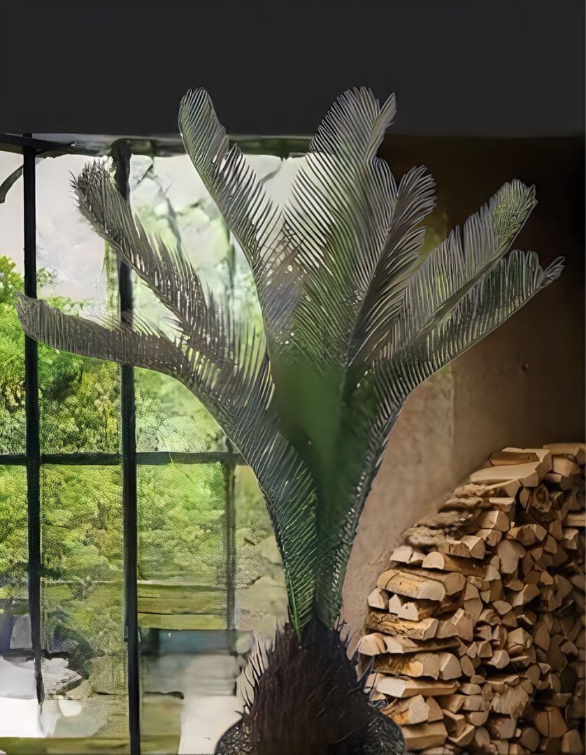 光触媒　人工観葉植物　ウォールグリーン　フェイクグリーン　ソテツ120