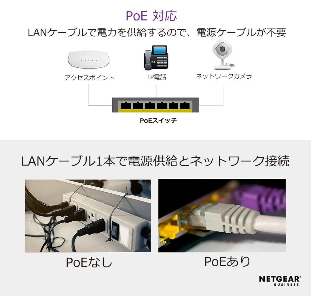 ちさと出品 POE+対応 190Wギガ24ポートクラウドスイッチ