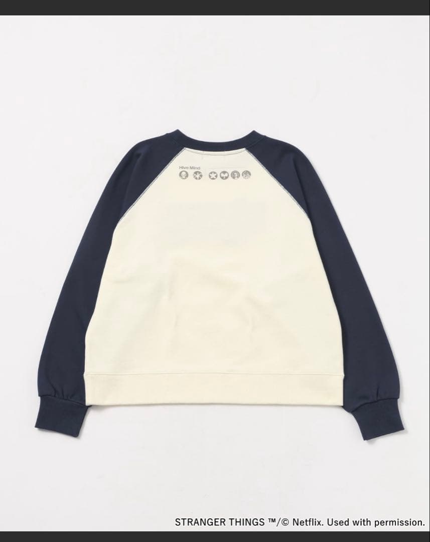 ニコアンドSTRANGER THINGS コラボ スエットプルオーバーサック付き