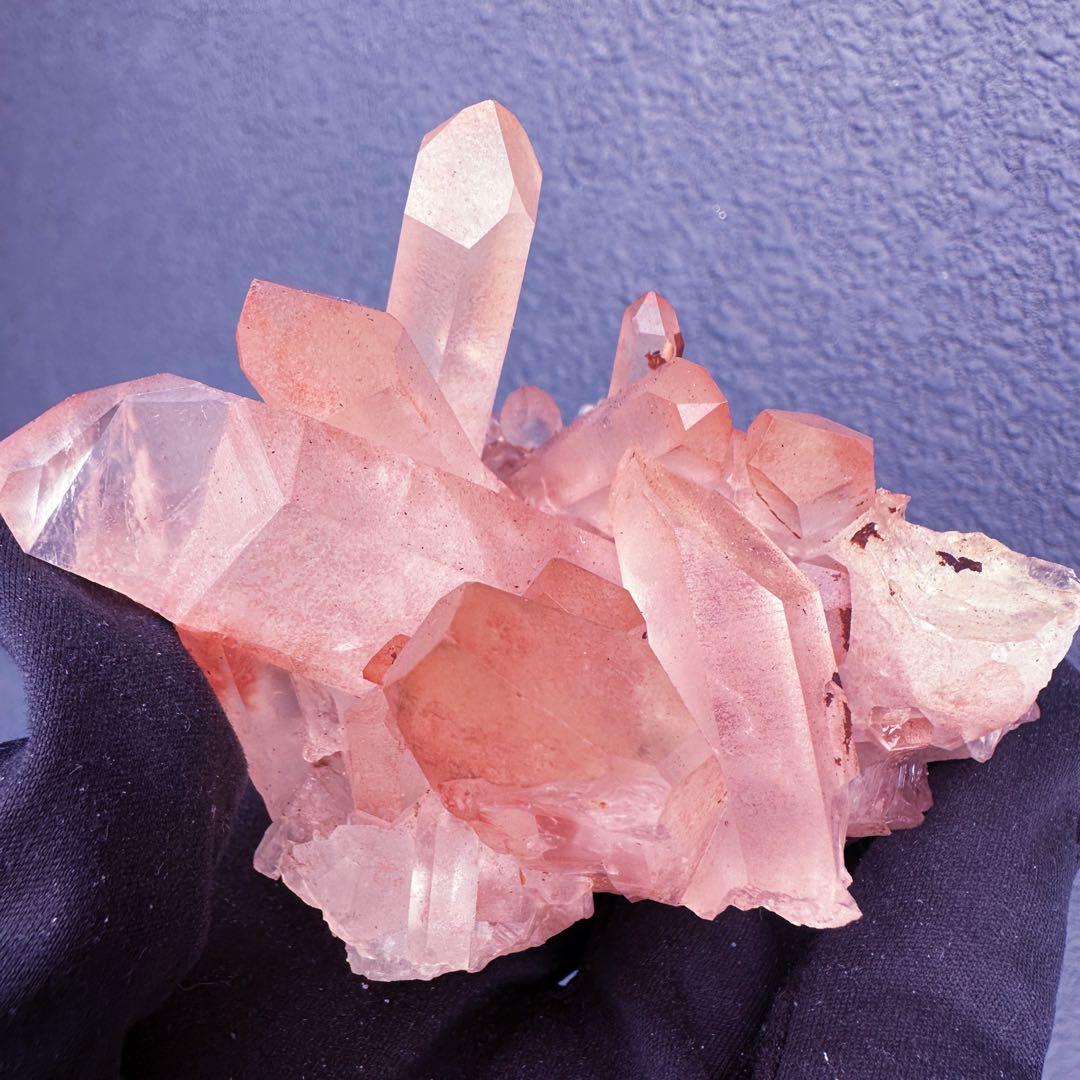 爆レア❗️浄化❗️超綺麗♡超強いパワー ピンク ヒマラヤ クラスター天然石A1466