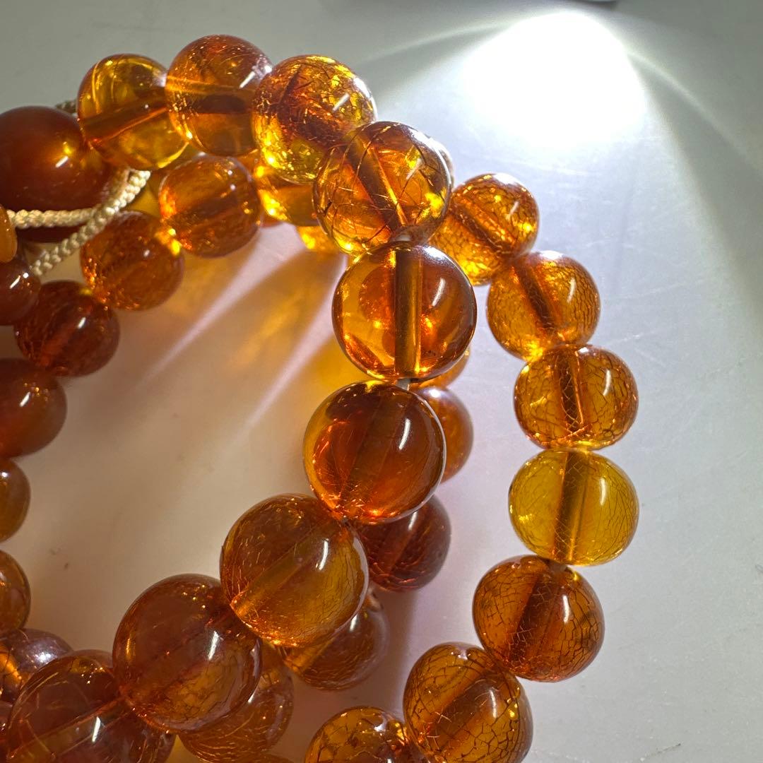 本鼈甲・琥珀　アクセサリー　132g タエチ　東な8-0110☆2F