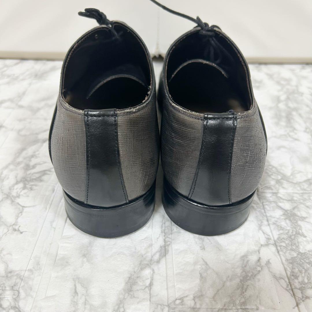 INTERESSA ドレスシューズ　スペイン製　27.0 斜め切り替えシュリンク