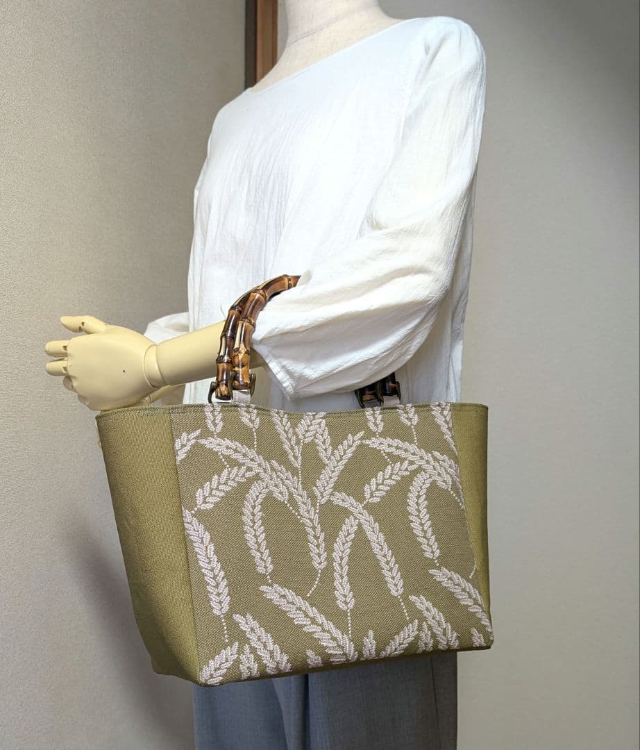 ハンドメイド　トートバッグ　ミナペルホネン